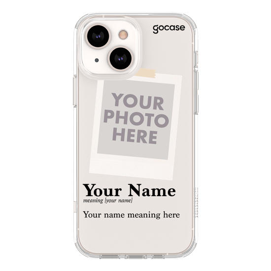 Meaning of your Name with photo Phone Case