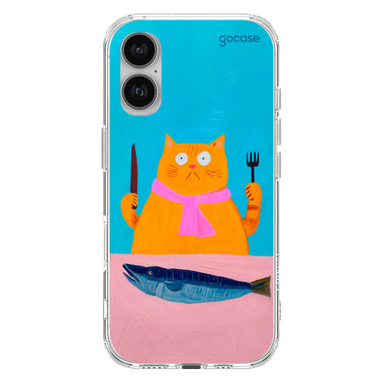 Capinha para celular  Silly Hungry Cat