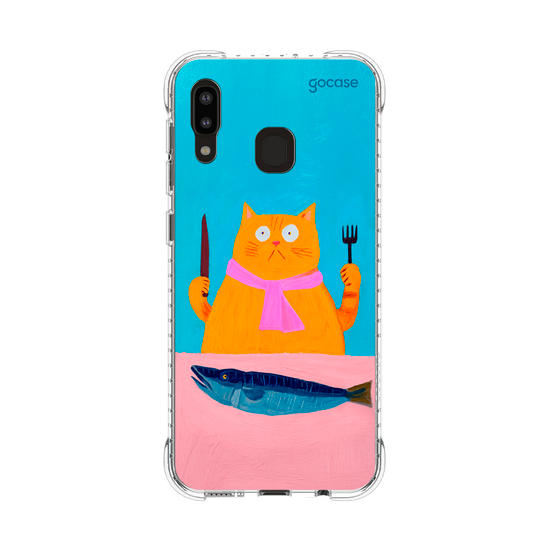 Capinha para celular  Silly Hungry Cat