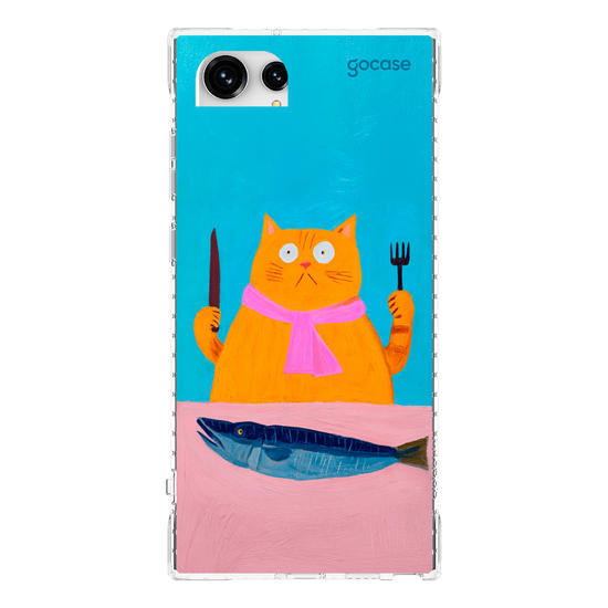 Capinha para celular  Silly Hungry Cat