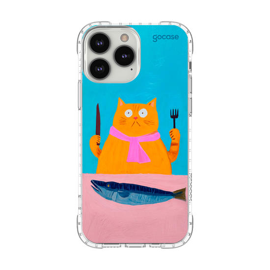 Capinha para celular  Silly Hungry Cat
