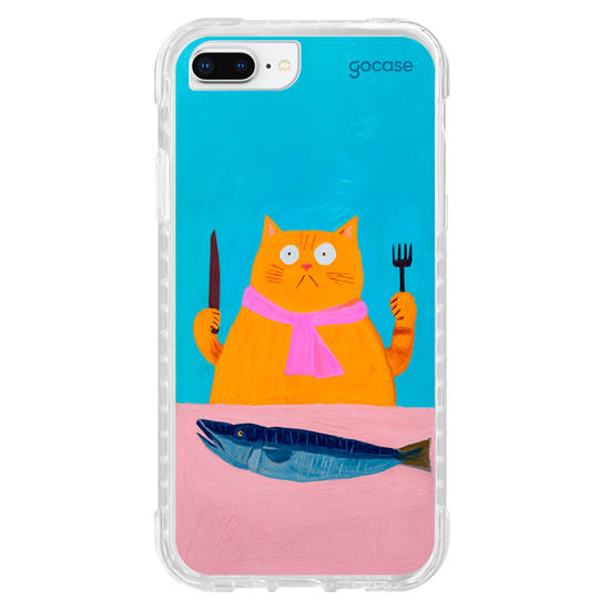 Capinha para celular  Silly Hungry Cat