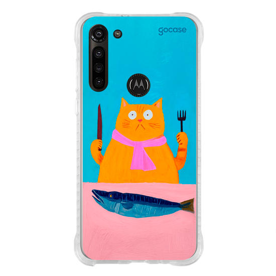Capinha para celular  Silly Hungry Cat