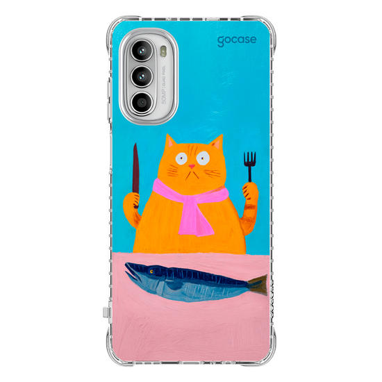 Capinha para celular  Silly Hungry Cat
