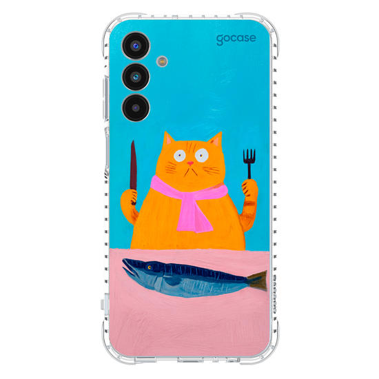 Capinha para celular  Silly Hungry Cat