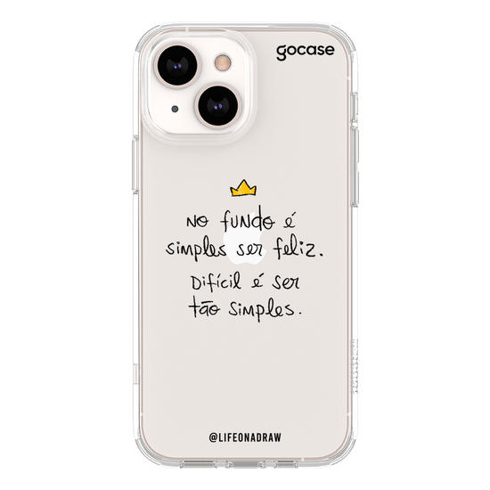 Capinha para celular Simples Ser Feliz