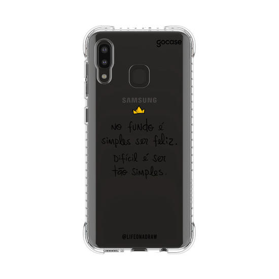 Capinha para celular Simples Ser Feliz