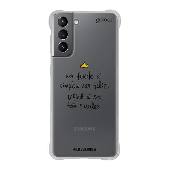 Capinha para celular Simples Ser Feliz