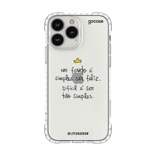 Capinha para celular Simples Ser Feliz
