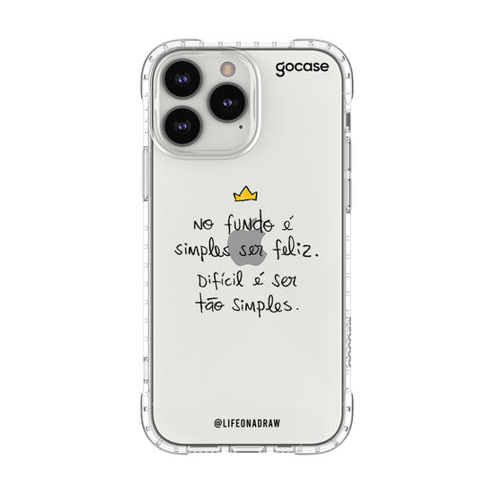 Capinha para celular Simples Ser Feliz