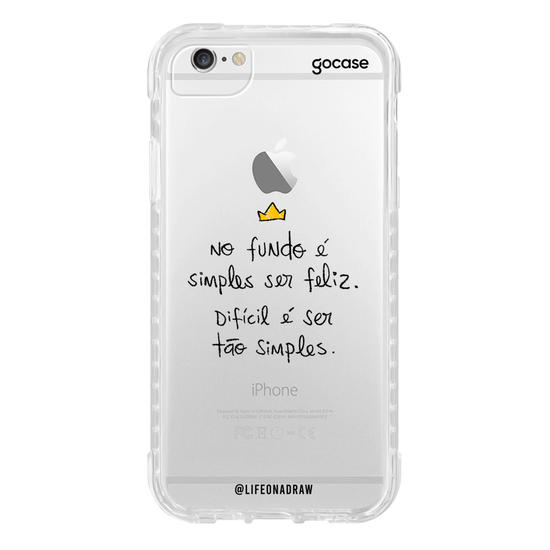 Capinha para celular Simples Ser Feliz