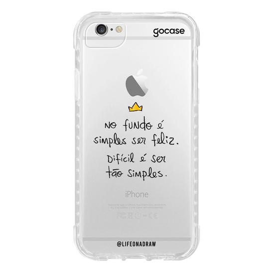 Capinha para celular Simples Ser Feliz
