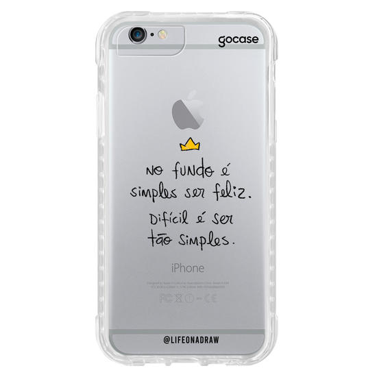 Capinha para celular Simples Ser Feliz