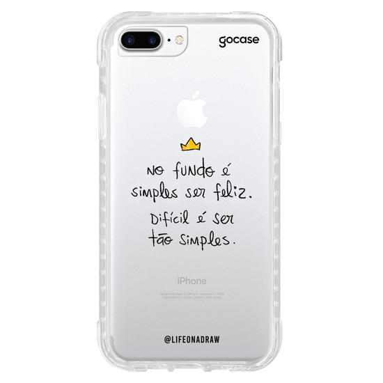 Capinha para celular Simples Ser Feliz