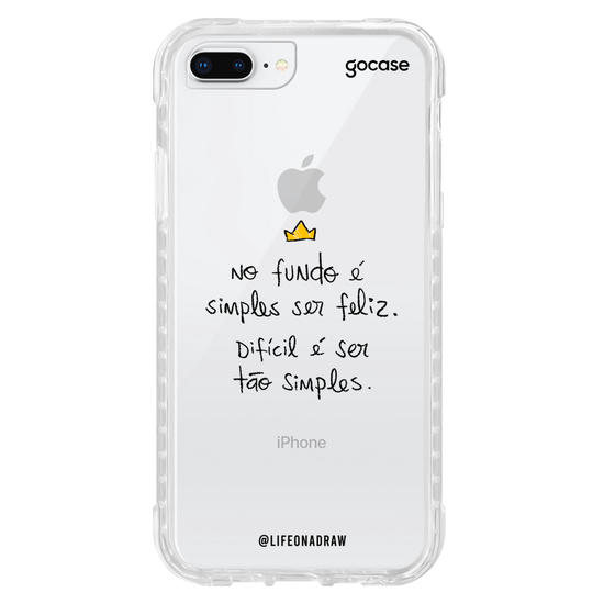 Capinha para celular Simples Ser Feliz