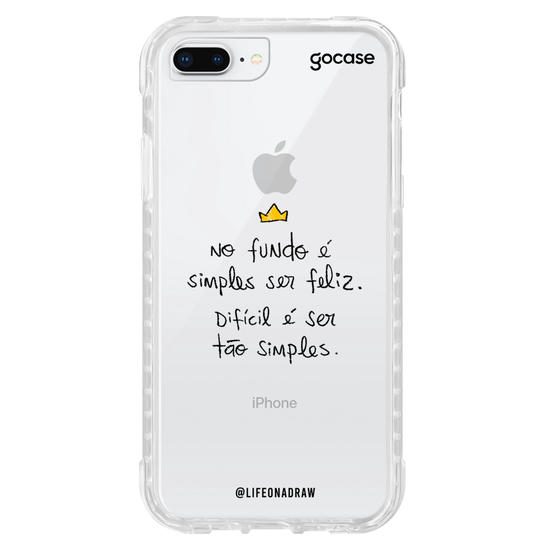Capinha para celular Simples Ser Feliz