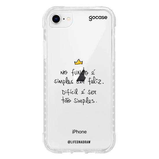 Capinha para celular Simples Ser Feliz