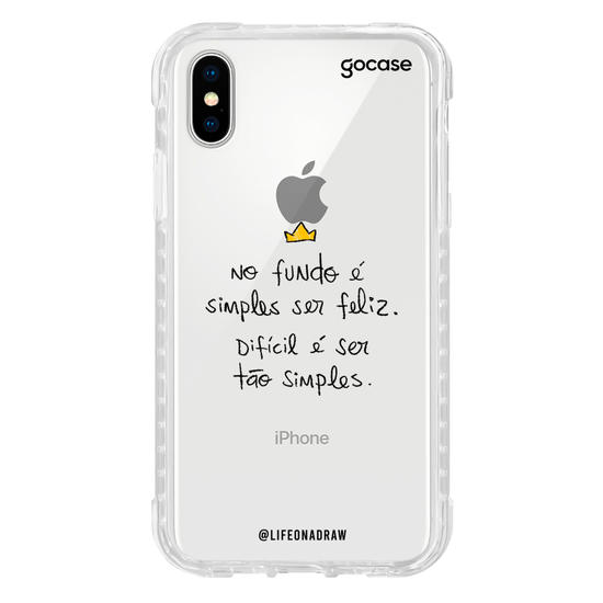 Capinha para celular Simples Ser Feliz