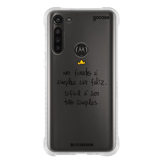 Capinha para celular Simples Ser Feliz