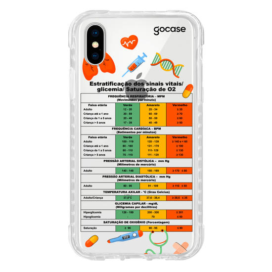 Capinha para celular Sinais Vitais, Glicemia e Saturação