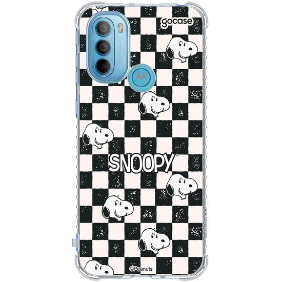 Capinha para celular  Snoopy - Xadrez Cute