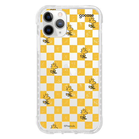 Capinha para celular  Snoopy - Xadrez Yellow