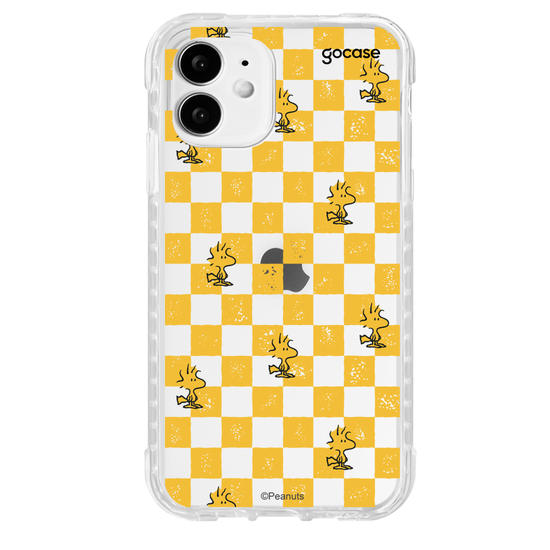 Capinha para celular  Snoopy - Xadrez Yellow