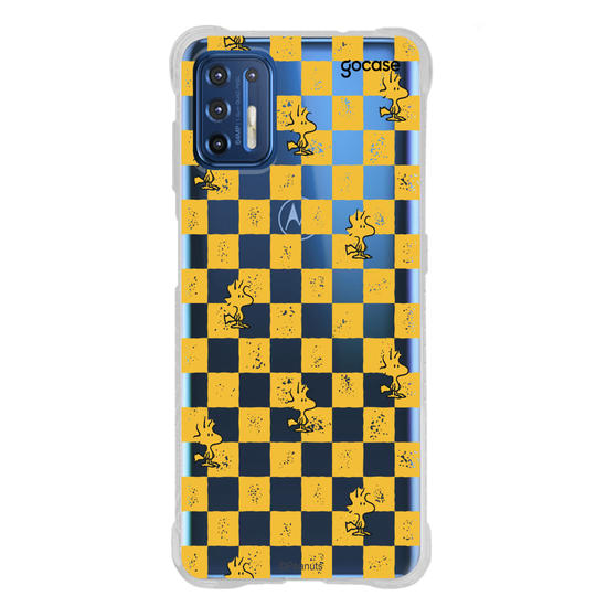 Capinha para celular  Snoopy - Xadrez Yellow