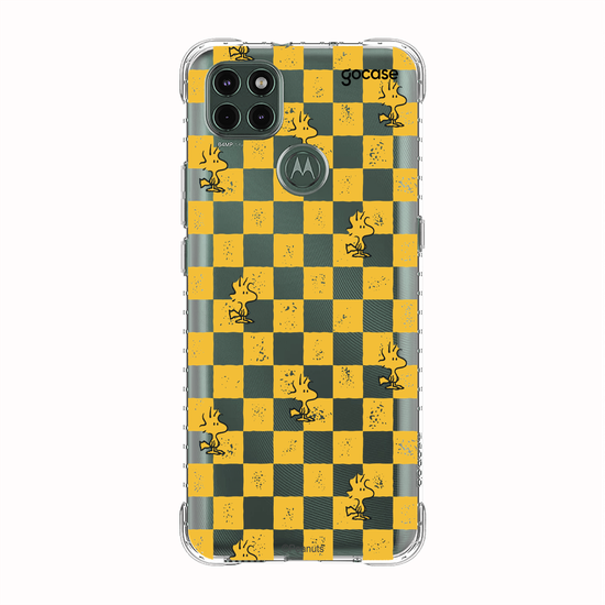 Capinha para celular  Snoopy - Xadrez Yellow