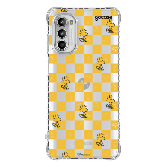 Capinha para celular  Snoopy - Xadrez Yellow