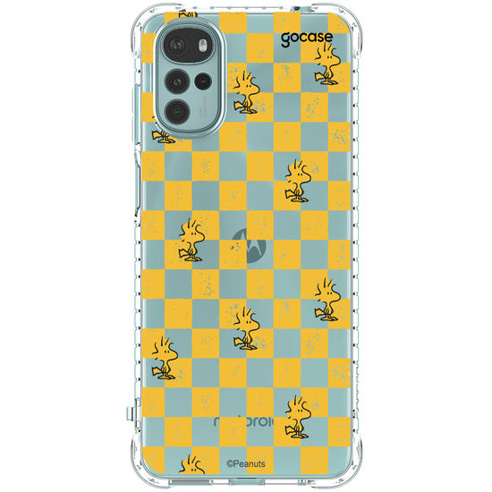 Capinha para celular  Snoopy - Xadrez Yellow