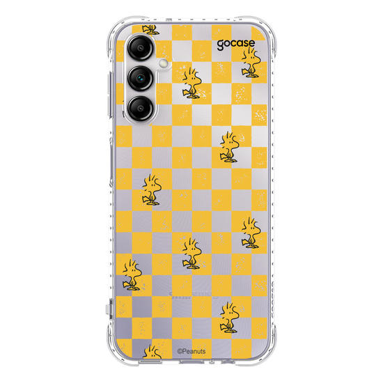 Capinha para celular  Snoopy - Xadrez Yellow