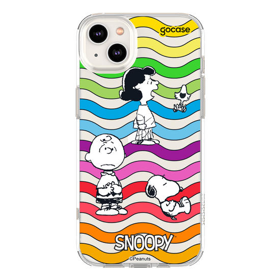 Capinha para celular  Snoopy - Rainbow Ondulação