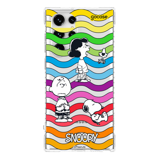 Capinha para celular  Snoopy - Rainbow Ondulação