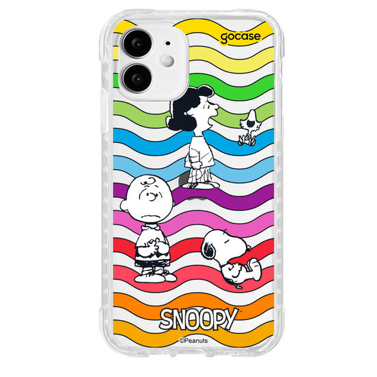 Capinha para celular  Snoopy - Rainbow Ondulação