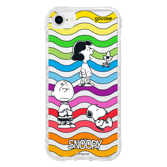 Capinha para celular  Snoopy - Rainbow Ondulação