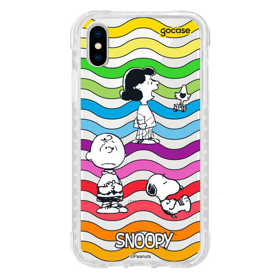 Capinha para celular  Snoopy - Rainbow Ondulação