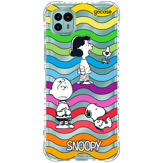 Capinha para celular  Snoopy - Rainbow Ondulação