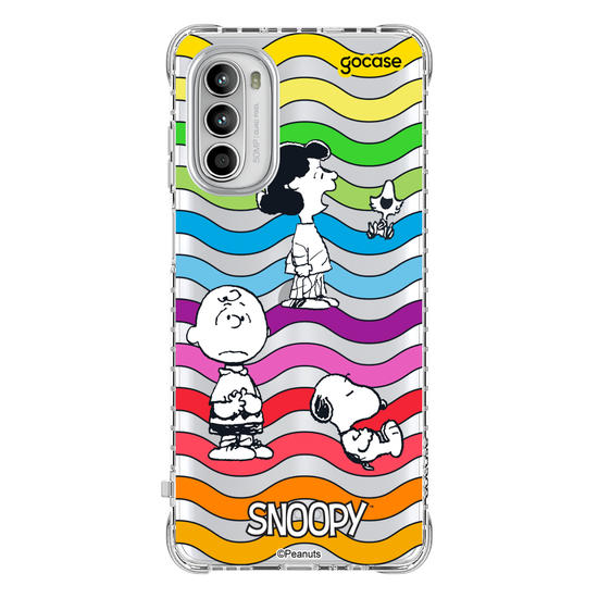 Capinha para celular  Snoopy - Rainbow Ondulação