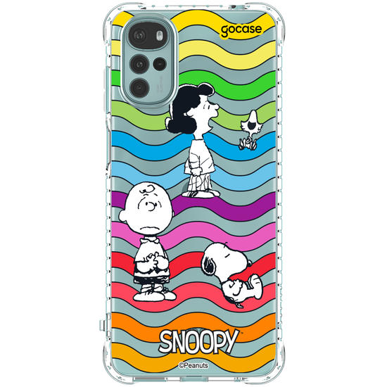 Capinha para celular  Snoopy - Rainbow Ondulação