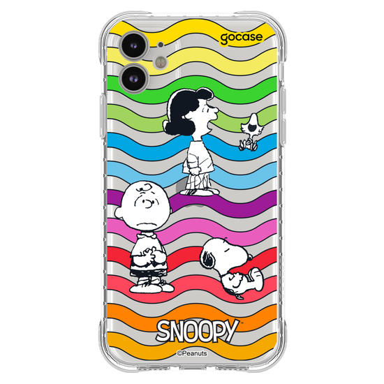 Capinha para celular  Snoopy - Rainbow Ondulação