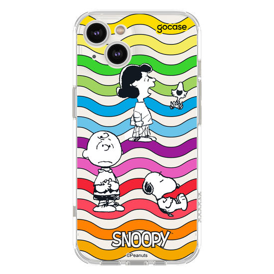 Capinha para celular  Snoopy - Rainbow Ondulação