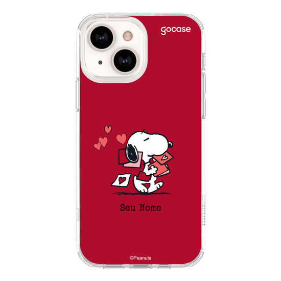 Capinha para celular Snoopy - Cartas de Amor