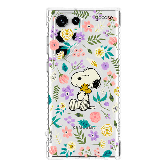 Capinha para celular  Snoopy - Floral