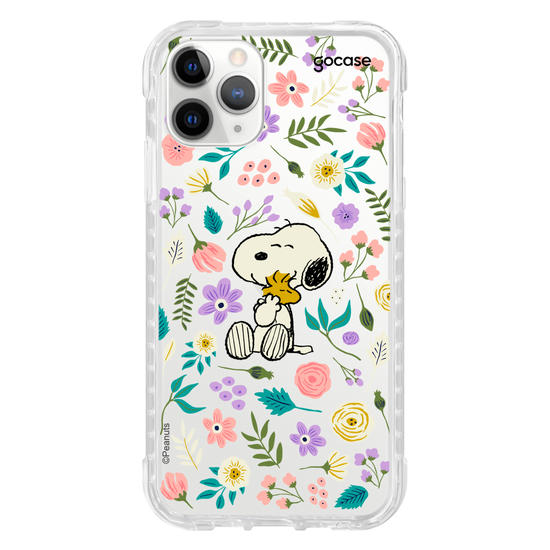 Capinha para celular  Snoopy - Floral