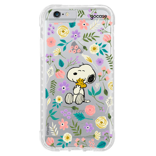 Capinha para celular  Snoopy - Floral