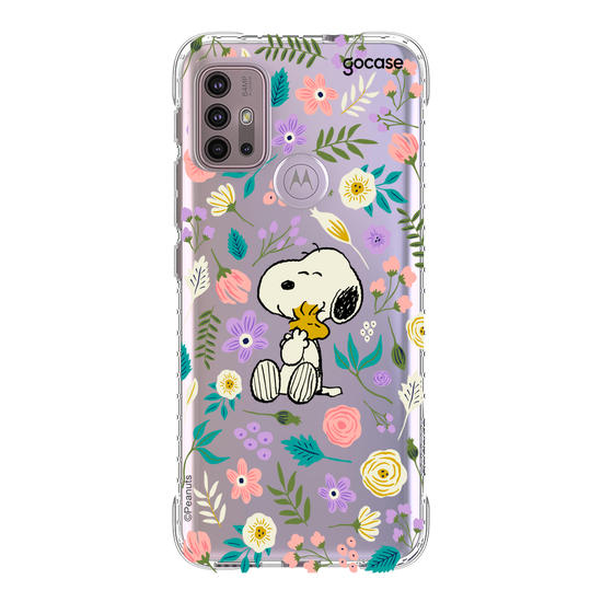 Capinha para celular  Snoopy - Floral