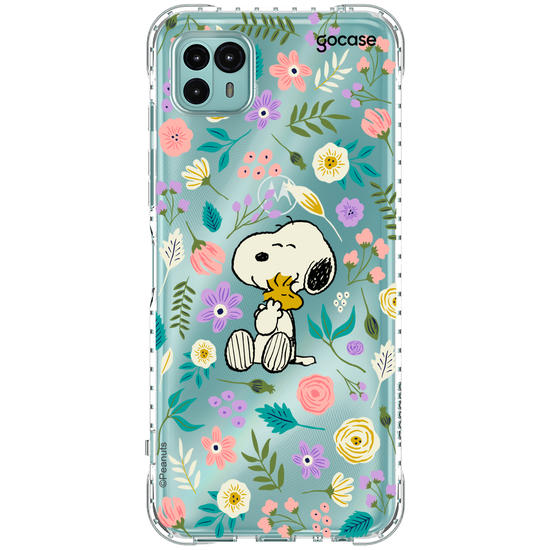 Capinha para celular  Snoopy - Floral