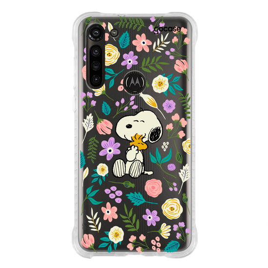 Capinha para celular  Snoopy - Floral