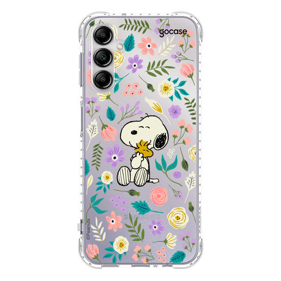 Capinha para celular  Snoopy - Floral